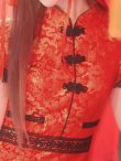 画像16: 【即日発送】【ハロウィン】 緩苺ちゃん着用 パフスリーブチャイナドレス【コスプレ2点セット】【S-Mサイズ/3カラー】(SE01YN)[YMT] (16)