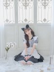 画像11: 【ハロウィン】 ギンガムチェック猫メイド【コスプレ5点セット】【S-Mサイズ/3カラー】[YMT] (11)