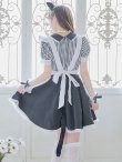 画像14: 【ハロウィン】 ギンガムチェック猫メイド【コスプレ5点セット】【S-Mサイズ/3カラー】[YMT] (14)