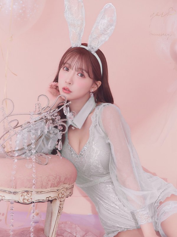 画像19: 【ハロウィン】 レースバニーオールインワン 【コスプレ5点セット】【S-Lサイズ/3カラー】[OF01] (19)