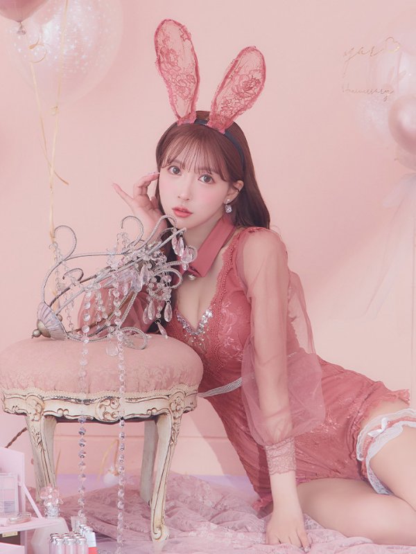 画像26: 【ハロウィン】 レースバニーオールインワン 【コスプレ5点セット】【S-Lサイズ/3カラー】[OF01] (26)