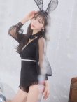 画像27: 【ハロウィン】 レースバニーオールインワン 【コスプレ5点セット】【S-Lサイズ/3カラー】[YMT] (27)