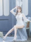 画像6: 【ハロウィン】 レースバニーオールインワン 【コスプレ5点セット】【S-Lサイズ/3カラー】[YMT] (6)