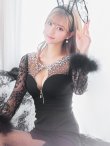 画像14: 【即日発送】【ハロウィン】 ビジューバニーワンピース 【コスプレ4点セット】【S-Lサイズ/2カラー】[YMT] (14)