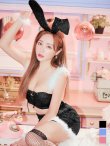 画像16: 【即日発送】【ハロウィン】スパンコールセットアップバニー 【コスプレ6点セット】【S-Mサイズ/3カラー】[YMT] (16)