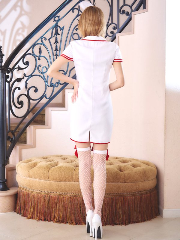 画像16: 【ハロウィン】 ジップナース 【コスプレ4点セット】【S-Mサイズ/1カラー】(CH01)[HC03] (16)