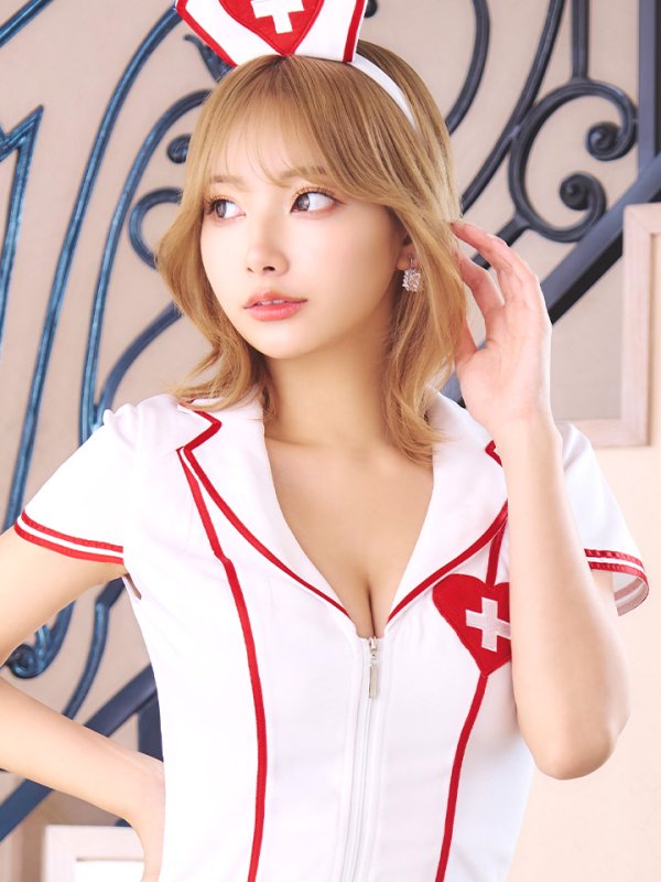 画像17: 【ハロウィン】 ジップナース 【コスプレ4点セット】【S-Mサイズ/1カラー】(CH01)[HC03] (17)