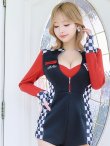画像11: 【即日発送】【ハロウィン】 レースクイーンオールインワン 【コスプレ1点セット】【S-Mサイズ/2カラー】[YMT] (11)