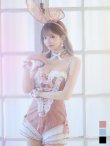 画像27: 【即日発送】【ハロウィン】パールチェーンレースバニーガール【コスプレ7点セット】【S-Lサイズ/3カラー】[HC02] (27)