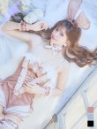 画像1: 【即日発送】【ハロウィン】パールチェーンレースバニーガール【コスプレ7点セット】【S-Lサイズ/3カラー】[YMT] (1)