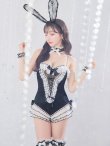 画像30: 【即日発送】【ハロウィン】パールチェーンレースバニーガール【コスプレ7点セット】【S-Lサイズ/3カラー】[YMT] (30)