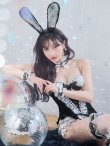 画像32: 【即日発送】【ハロウィン】パールチェーンレースバニーガール【コスプレ7点セット】【S-Lサイズ/3カラー】[YMT] (32)