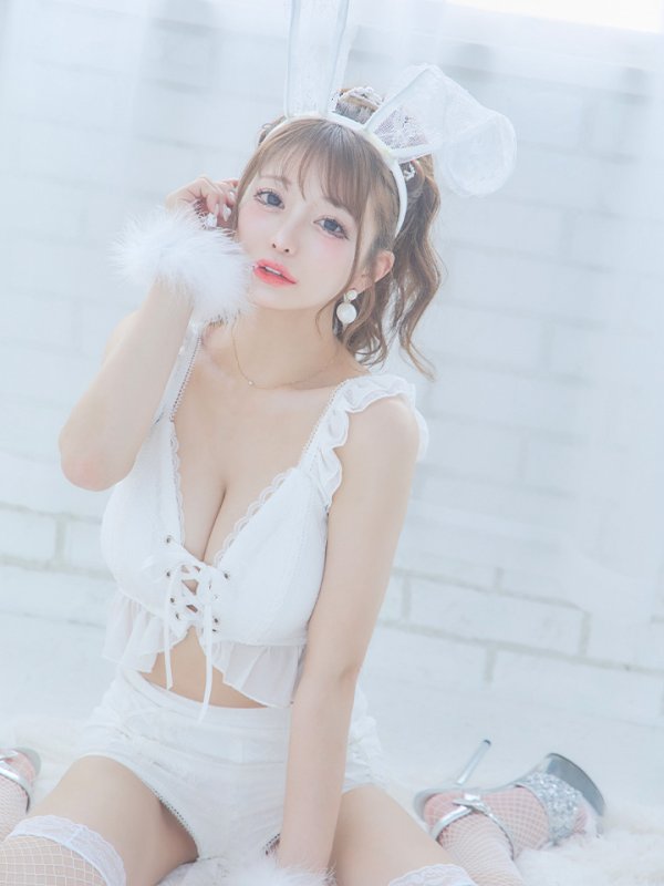 画像6: 【SALE!!】【即日発送】【ハロウィン】 フリルレースバニーセットアップ 【コスプレ6点セット】 【S-Mサイズ/3カラー】[OF01] (6)