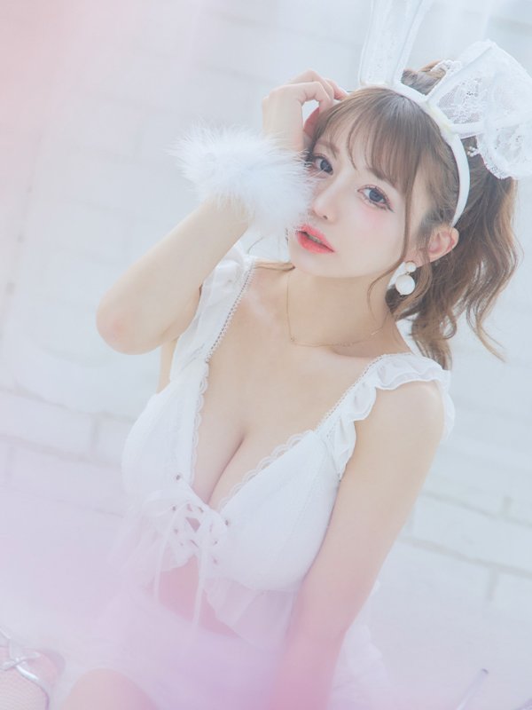 画像13: 【SALE!!】【即日発送】【ハロウィン】 フリルレースバニーセットアップ 【コスプレ6点セット】 【S-Mサイズ/3カラー】[OF01] (13)