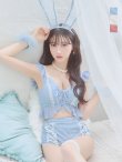 画像22: 【即日発送】【ハロウィン】 フリルレースバニーセットアップ 【コスプレ6点セット】 【S-Mサイズ/3カラー】[YMT] (22)