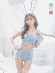 画像23: 【即日発送】【ハロウィン】 フリルレースバニーセットアップ 【コスプレ6点セット】 【S-Mサイズ/3カラー】[YMT] (23)