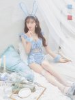 画像24: 【即日発送】【ハロウィン】 フリルレースバニーセットアップ 【コスプレ6点セット】 【S-Mサイズ/3カラー】[YMT] (24)