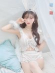 画像18: 【即日発送】【ハロウィン】 フリルレースバニーセットアップ 【コスプレ6点セット】 【S-Mサイズ/3カラー】[YMT] (18)