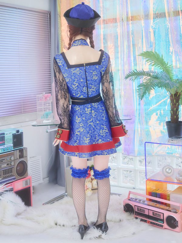 画像19: 【SALE!!】【即日発送】【ハロウィン】緩苺ちゃん着用  セットアップキョンシー【コスプレ5点セット】【S-Mサイズ/1カラー】(SE01YN)[HC03] (19)