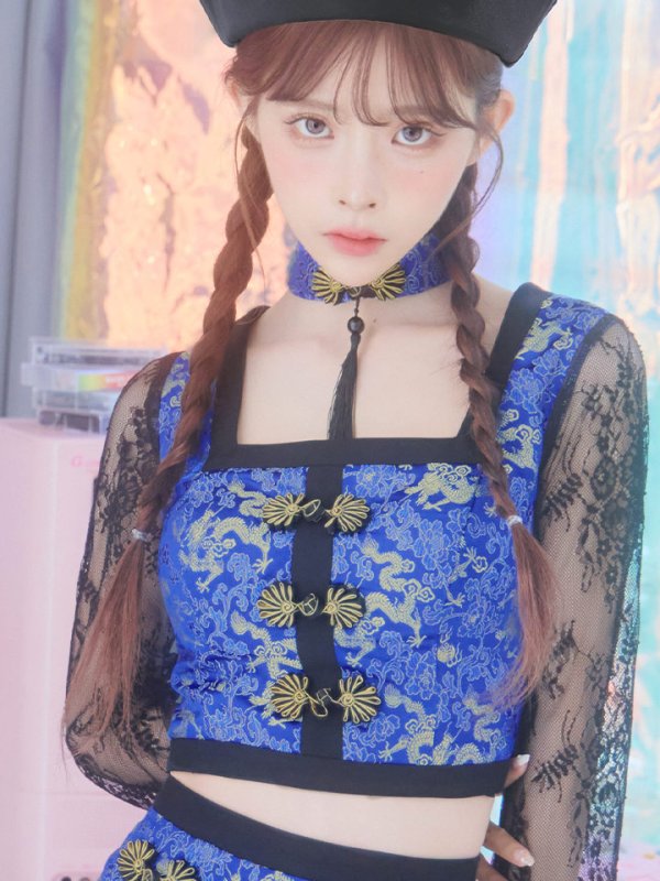 画像20: 【SALE!!】【即日発送】【ハロウィン】緩苺ちゃん着用  セットアップキョンシー【コスプレ5点セット】【S-Mサイズ/1カラー】(SE01YN)[HC03] (20)