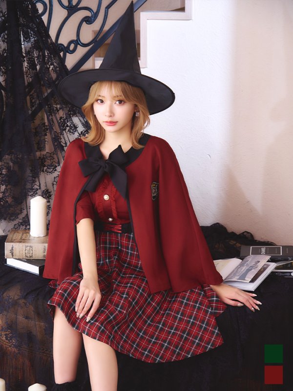 画像5: 【SALE!!】【ハロウィン】 魔法学校制服 【コスプレ3点セット】【S-Mサイズ/2カラー】[OF01] (5)