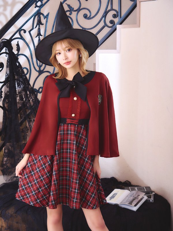 画像8: 【SALE!!】【ハロウィン】 魔法学校制服 【コスプレ3点セット】【S-Mサイズ/2カラー】[OF01] (8)