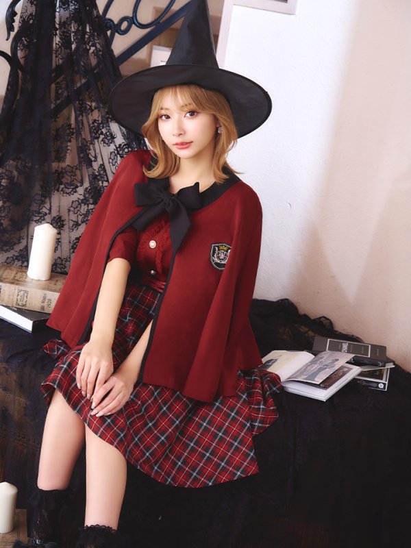 画像12: 【SALE!!】【ハロウィン】 魔法学校制服 【コスプレ3点セット】【S-Mサイズ/2カラー】[OF01] (12)