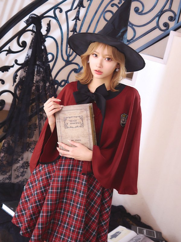 画像15: 【SALE!!】【ハロウィン】 魔法学校制服 【コスプレ3点セット】【S-Mサイズ/2カラー】[OF01] (15)