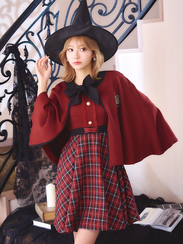 画像16: 【SALE!!】【ハロウィン】 魔法学校制服 【コスプレ3点セット】【S-Mサイズ/2カラー】[OF01] (16)