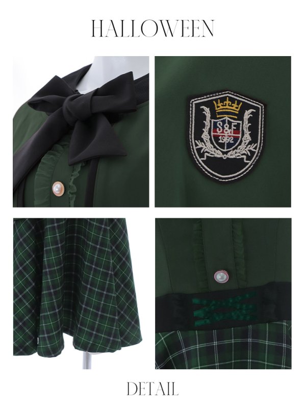 画像24: 【SALE!!】【ハロウィン】 魔法学校制服 【コスプレ3点セット】【S-Mサイズ/2カラー】[OF01] (24)