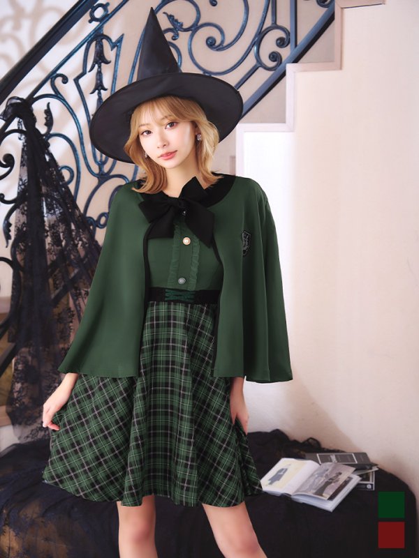 画像3: 【SALE!!】【ハロウィン】 魔法学校制服 【コスプレ3点セット】【S-Mサイズ/2カラー】[OF01] (3)