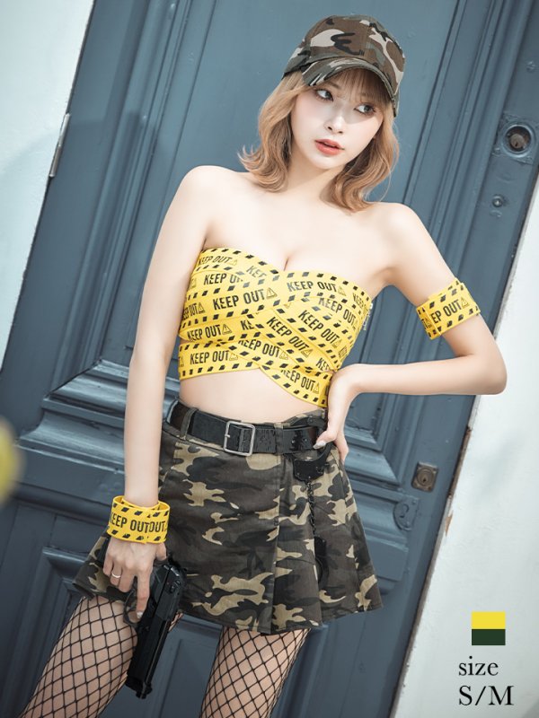 画像3: 【ハロウィン】キープアウトセットアップ 【コスプレ7点セット】【XS-Lサイズ】[OF04-B] (3)