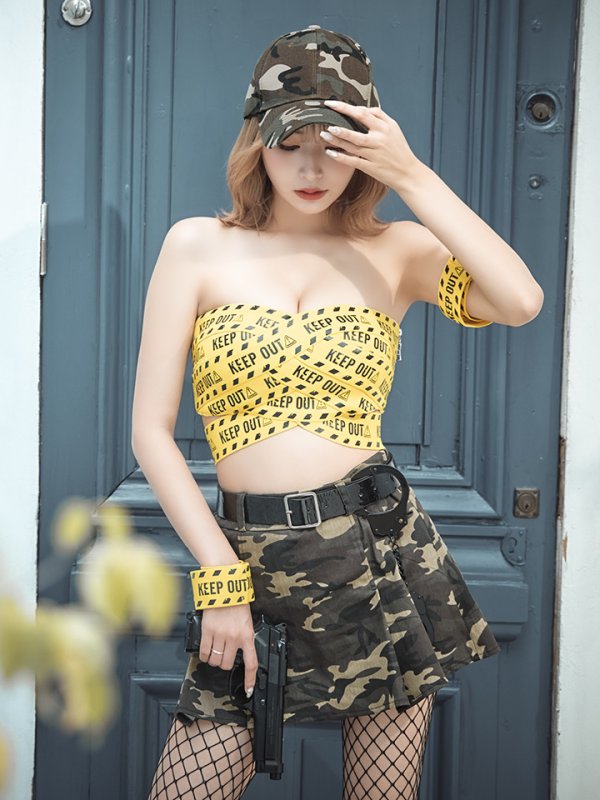 画像8: 【ハロウィン】キープアウトセットアップ 【コスプレ7点セット】【XS-Lサイズ】[OF04-B] (8)