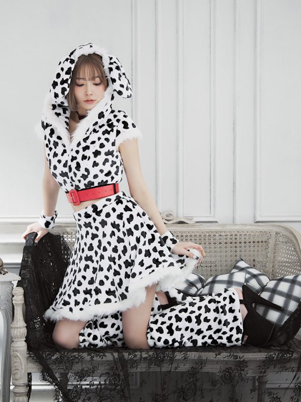 画像6: 【SALE!!】【即日発送】【ハロウィン】ダルメシアンセットアップ【コスプレ6点セット】【S-Lサイズ/1カラー】[HC03] (6)