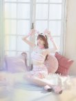 画像7: 【値下げ！】【即日発送】【ハロウィン】 ツイードバニーラップススカートセットアップコスプレ【コスプレ7点セット】【S-Mサイズ/2カラー】[YMT] (7)