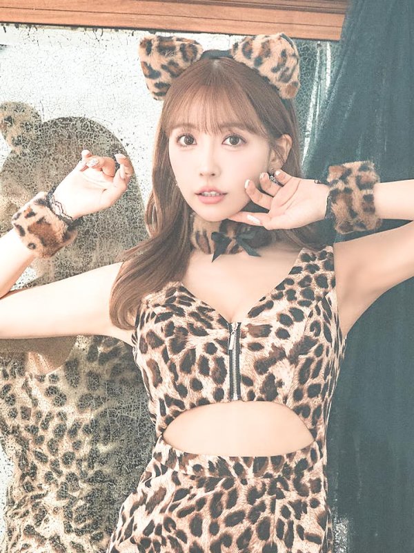 画像16: 【SALE!!】【即日発送】【ハロウィン】 レオパードキャット/豹柄猫 【コスプレ5点セット】 【S-Mサイズ】[OF01] (16)