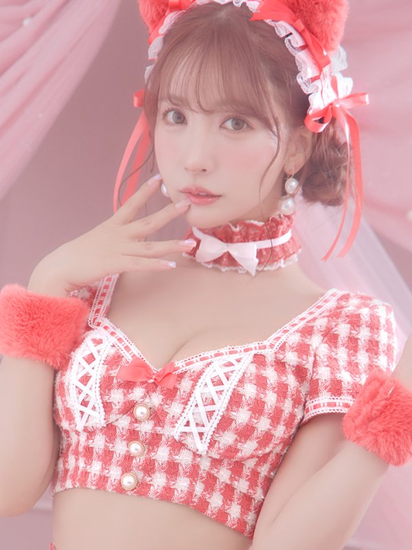 画像16: 【SALE!!】【即日発送】【ハロウィン】ツイードキャットセットアップ 【コスプレ6点セット】 【XS-Mサイズ/4カラー】[OF04] (16)