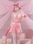 画像10: 値下げ！【即日発送】【ハロウィン】ツイードキャットセットアップ 【コスプレ6点セット】 【XS-Mサイズ/4カラー】[YMT] (10)