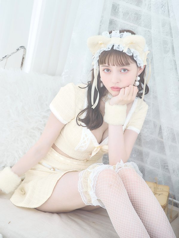 画像22: 【SALE!!】【即日発送】【ハロウィン】ツイードキャットセットアップ 【コスプレ6点セット】 【XS-Mサイズ/4カラー】[OF04] (22)