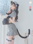 画像25: 値下げ！【即日発送】【ハロウィン】ツイードキャットセットアップ 【コスプレ6点セット】 【XS-Mサイズ/4カラー】[HC02] (25)