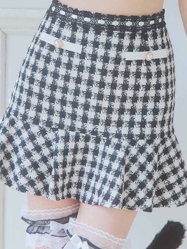 画像17: 【SALE!!】【即日発送】【ハロウィン】ツイードキャットセットアップ 【コスプレ6点セット】 【XS-Mサイズ/4カラー】[OF04] (17)