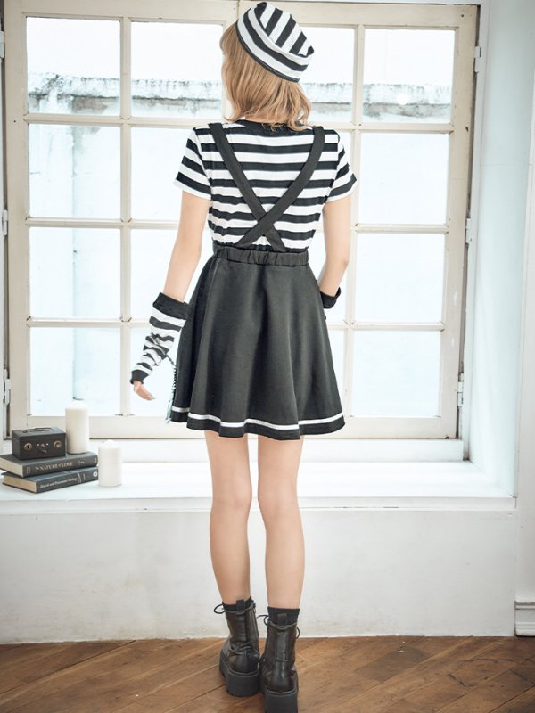 画像15: 【SALE!!】【即日発送】【ハロウィン】 囚人 プリズナーガール 【コスプレ3点セット】【S-Mサイズ/1カラー】(HC0306-SV)[HC03] (15)