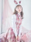 画像2: 【ハロウィン】チェック制服バニー【コスプレ6点セット】 【S-Lサイズ/1カラー】[YMT] (2)
