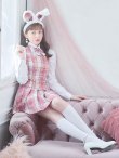 画像7: 【ハロウィン】チェック制服バニー【コスプレ6点セット】 【S-Lサイズ/1カラー】[YMT] (7)