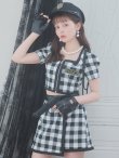 画像9: 送料無料！【ハロウィン】【LARME/ラルム掲載】 ギンガムセットアップポリス 【コスプレ5点セット】【XS-Mサイズ/1カラー】(YMT06-SV)[YMT-B] (9)