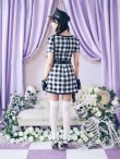 画像6: 送料無料！【ハロウィン】【LARME/ラルム掲載】 ギンガムセットアップポリス 【コスプレ5点セット】【XS-Mサイズ/1カラー】(YMT06-SV)[YMT-B] (6)