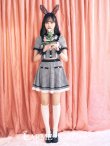 画像1: 【即日発送】【ハロウィン】【LARME/ラルム掲載】 グレンチェックセットアップバニー 【コスプレ6点セット】【XS-Mサイズ/1カラー】[YMT] (1)
