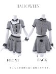 画像18: 【即日発送】【ハロウィン】グレンチェックセットアップバニー 【コスプレ6点セット】【XS-Mサイズ/1カラー】[YMT] (18)