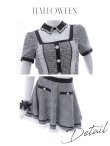 画像19: 【即日発送】【ハロウィン】グレンチェックセットアップバニー 【コスプレ6点セット】【XS-Mサイズ/1カラー】[YMT] (19)