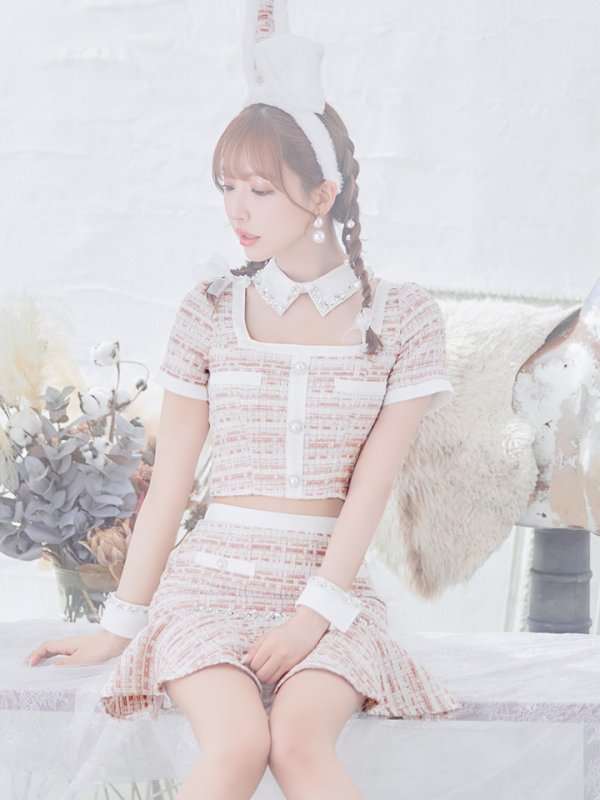 画像12: 【SALE!!】【即日発送】【ハロウィン】 ツイードセットアップバニー【コスプレ6点セット】【XS-Mサイズ/1カラー】[HC03] (12)